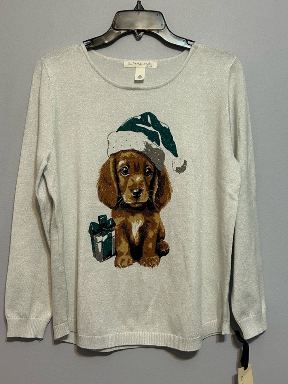 NWT Emaline Puppy Christmas sweater